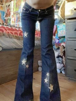 Emmiol Star Embroidered Flare Jeans
