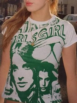 Emmiol Cyber Girl Graphic Crop Top