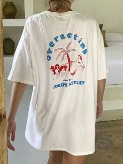 Emmiol Vintage Logo Print Oversized Tee