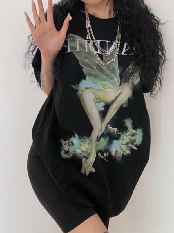 Emmiol Butterfly Fairy Graphic Tee - Image 2