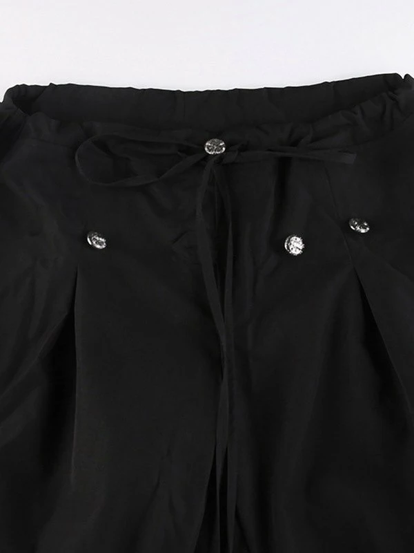 Emmiol Metal Decor Black Cargo Pants - Image 6