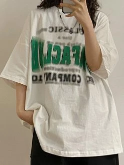 Emmiol Blurred Letter Graphic Tee