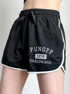 Emmiol Vintage Logo Embroidery Dolphin Shorts