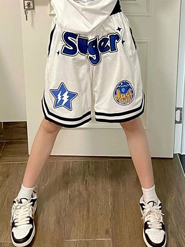 Emmiol Logo Mesh Baggy Basketball Shorts