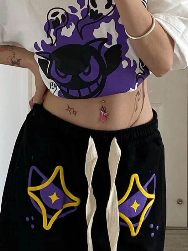 Emmiol Demon Eye Baggy Sweat Shorts - Image 5