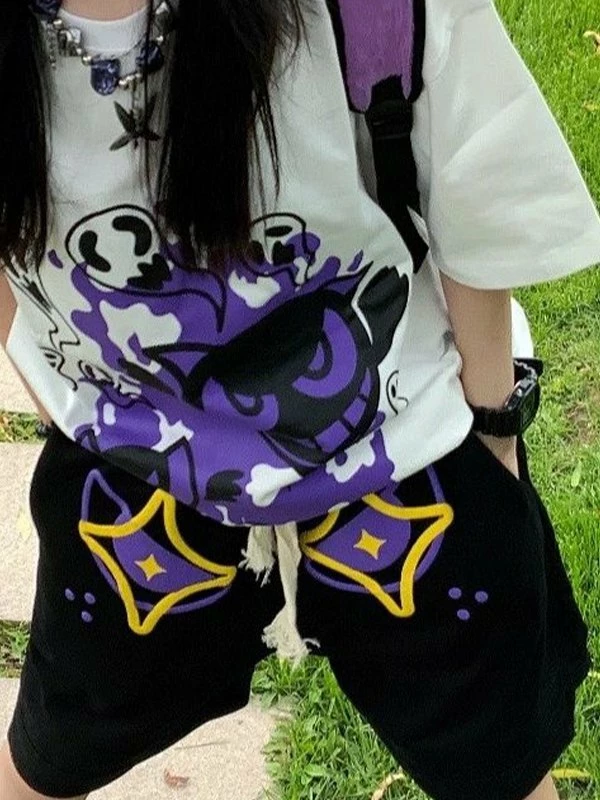 Emmiol Demon Eye Baggy Sweat Shorts - Image 4