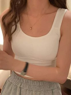 Emmiol Padded Stretch Crop Tank Top