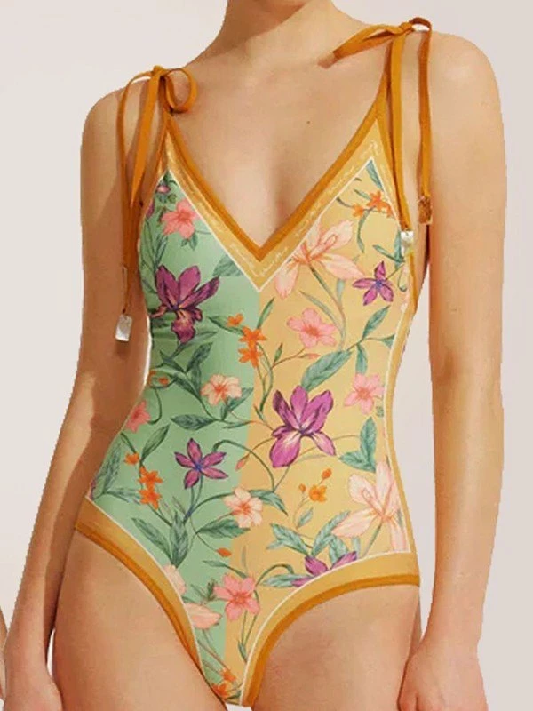 Emmiol Reversible Vintage Floral One Piece Swimsuit - Image 2